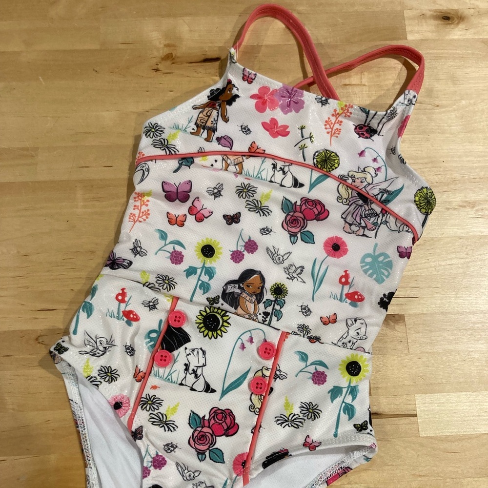 Disney Animators princess One-piece swimsuit 4T